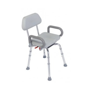 chaise de douche pivotante